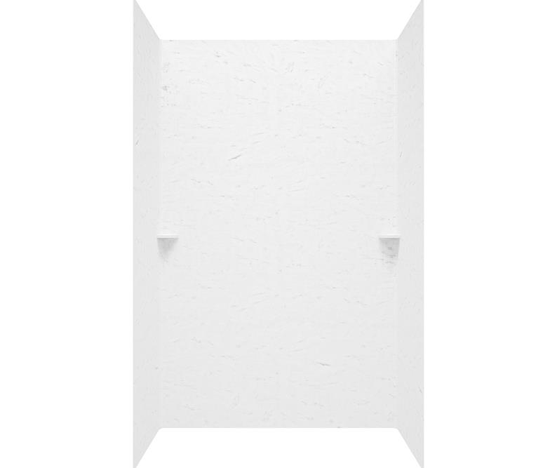 Smooth 3-Panel Tub Wall Kit 60x30x60" in Carrara